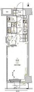 リルシアシティ北新宿 704 間取り図