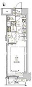 リルシアシティ北新宿 408 間取り図