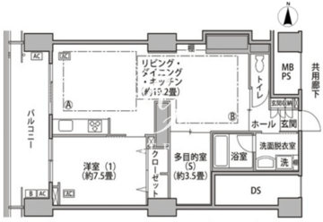 東雲キャナルコートCODAN 16-608 間取り図