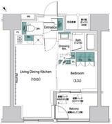 ザ・パークハビオ人形町レジデンス 703 間取り図