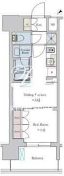 ブリリアイスト大井町 503 間取り図