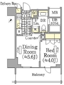 ザ・パークワンズ三軒茶屋 214 間取り図