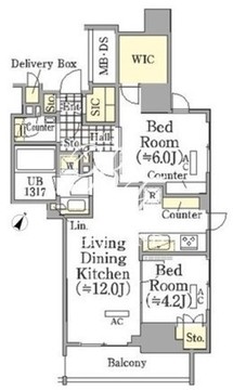 ザ・パークワンズ三軒茶屋 309 間取り図