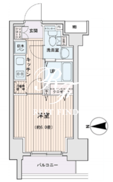 エスティメゾン錦糸町2 813 間取り図