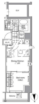 パークハビオ門前仲町 207 間取り図