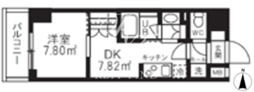 グランパセオ清澄白河2 702 間取り図