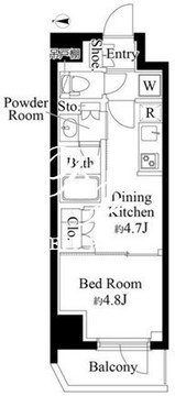 グランパセオ清澄白河2 807 間取り図