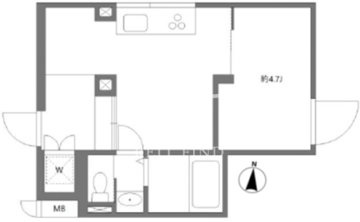 ミオテゾーロ哲学堂カーザ 201 間取り図