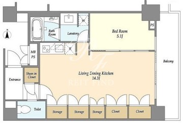 レキシントンスクエア新宿御苑 901 間取り図