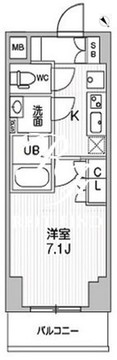 コンフォリア・リヴ千住 604 間取り図