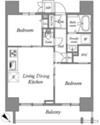 コスモグラシア板橋区役所前 1102 間取り図