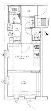 ジェノヴィア新大塚 207 間取り図