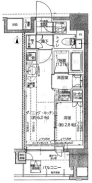 レ・ジェイド板橋本町 302 間取り図