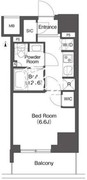 コンフォリア東新宿 1108 間取り図