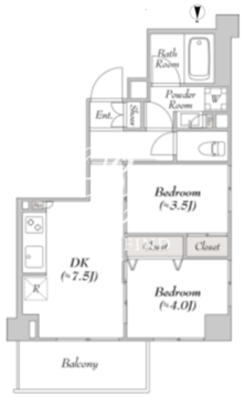 ルミーク本町ウェスト 302 間取り図