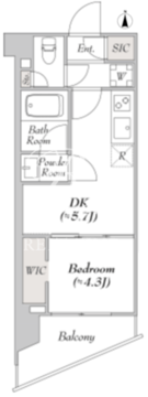 ルミーク本町ウェスト 105 間取り図