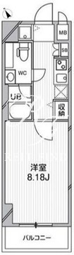 ルクレ西馬込 402 間取り図