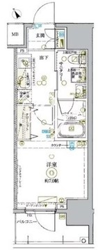 KDXレジデンス池袋ウエスト 402 間取り図