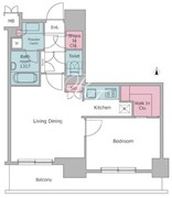 レジディア三軒茶屋 406 間取り図