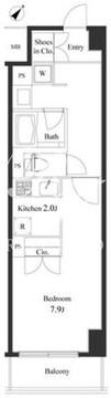 プライマル小石川 309 間取り図