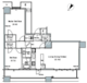 ザ東京タワーズミッドタワー 2316 間取り図