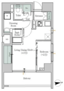 ワンルーフフラット戸越 601 間取り図