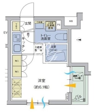 アジールコート品川中延 503 間取り図