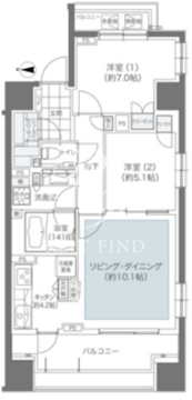 メゾンカルム本郷 209 間取り図