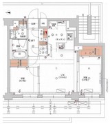 ハーモニーレジデンス神楽坂ヒルズセカンド 601 間取り図