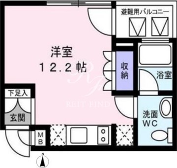 アリス・マナーガーデン銀座ウォーク 801 間取り図