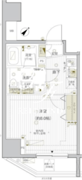 ヴァレッシア早稲田駅前シティ 1004 間取り図