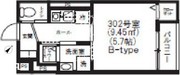 向島テラス 302 間取り図