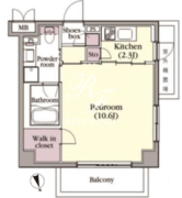 プラチナコート中目黒 304 間取り図