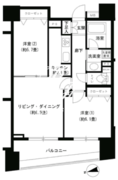 パークキューブ浅草田原町 1003 間取り図