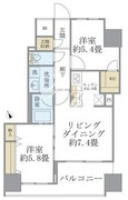 エミリブ東長崎 1001 間取り図