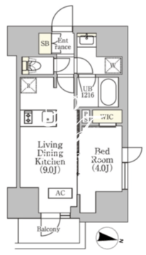 イプセ渋谷本町 1001 間取り図