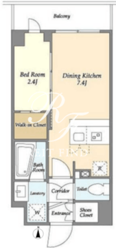 ラドゥセール志茂 109 間取り図