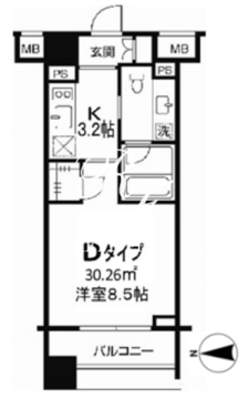 ＴＬＲレジデンス両国 904 間取り図