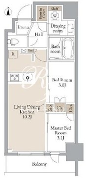 JMFレジデンス浅草橋三丁目 408 間取り図