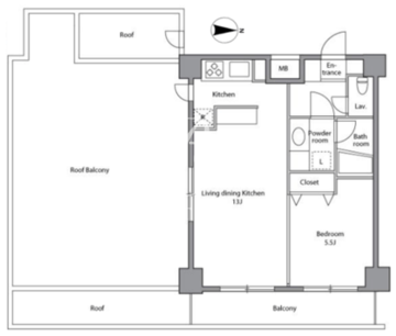 レジディア上落合 604 間取り図