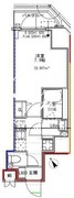 エスレジデンス文京小石川 601 間取り図