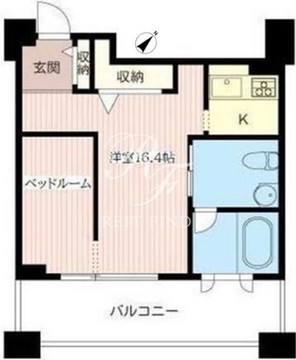 レジデンスシャルマン月島 1025 間取り図