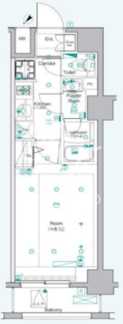 シーフォルム南池袋 705 間取り図