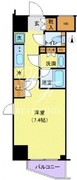 ジェノヴィア新宿早稲田グリーンヴェール 1403 間取り図