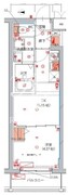 ハーモニーレジデンス新宿四谷 311 間取り図