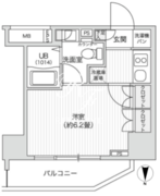 レジディア笹塚2 611 間取り図