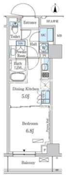 パークアクシス成増二丁目 1303 間取り図
