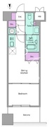 レジディア上野池之端 306 間取り図