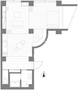三組坂flat 3fA 間取り図
