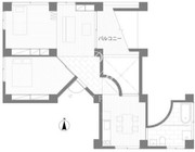 三組坂flat 10fA 間取り図
